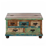 The Attic Barmer Mango Wood Coffee Table Multicolor